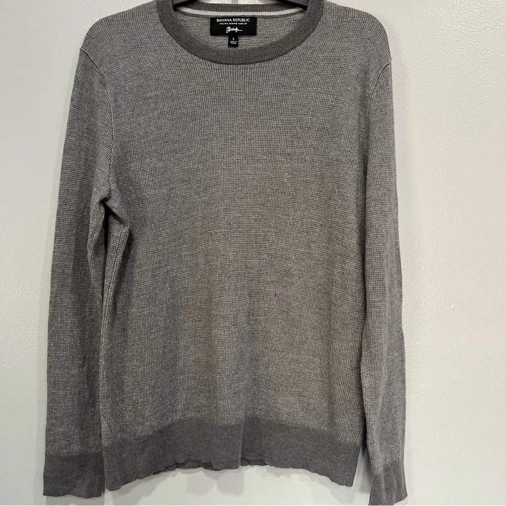 Banana Republic men Merino‎ Baruffa Wool sweater sizer L